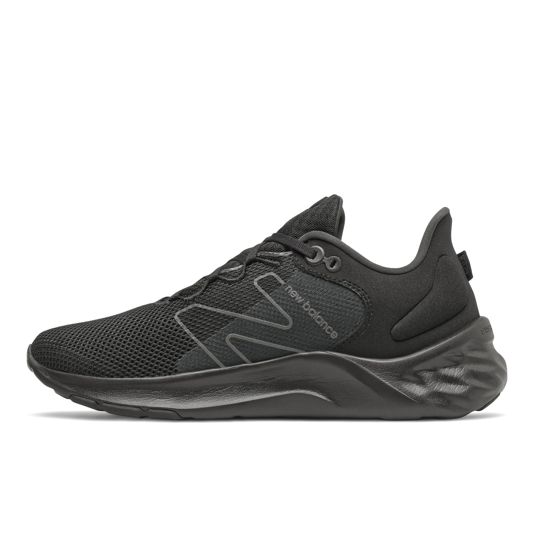 New Balance Men's Fresh Foam Roav v2 Sneaker Medium Fit Shoes in Black in size UK3.5 to UK19.5