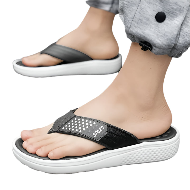Men's Summer Beach Stylish Non-Slip Flip-Flops with Arch Support Sandals