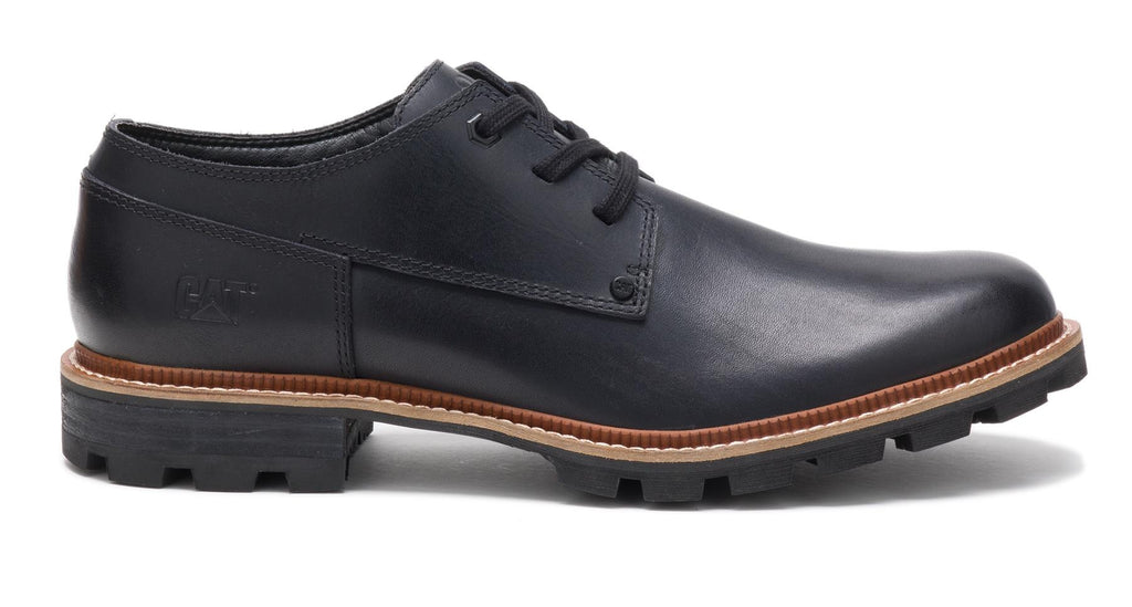 CAT Mens Wide Fit Water Proof Sleek Full Grain Robust Leather Shoes (51st Street)