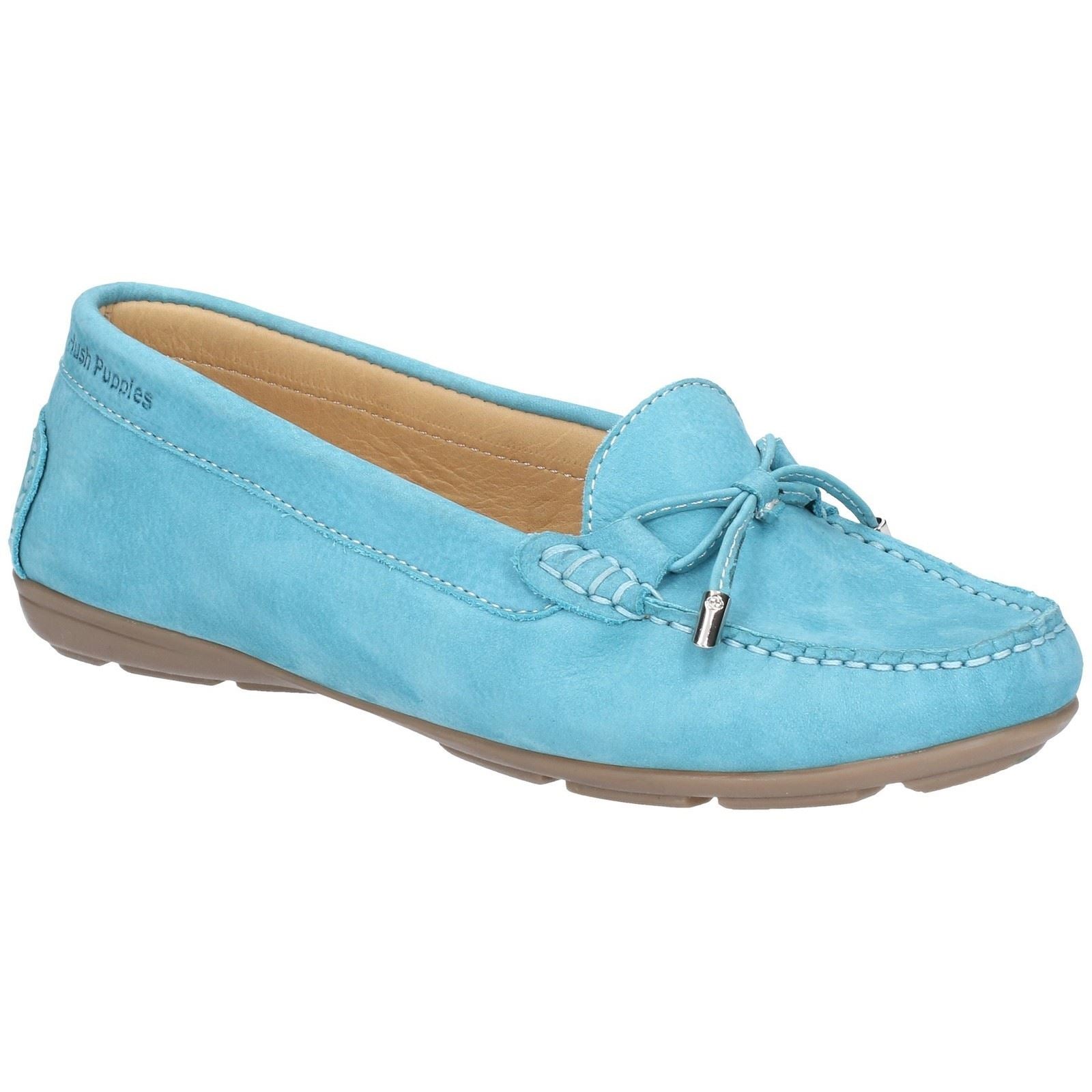 Hush Puppies Maggie Slip On Toggle Ladies Shoes in Sky Blue
