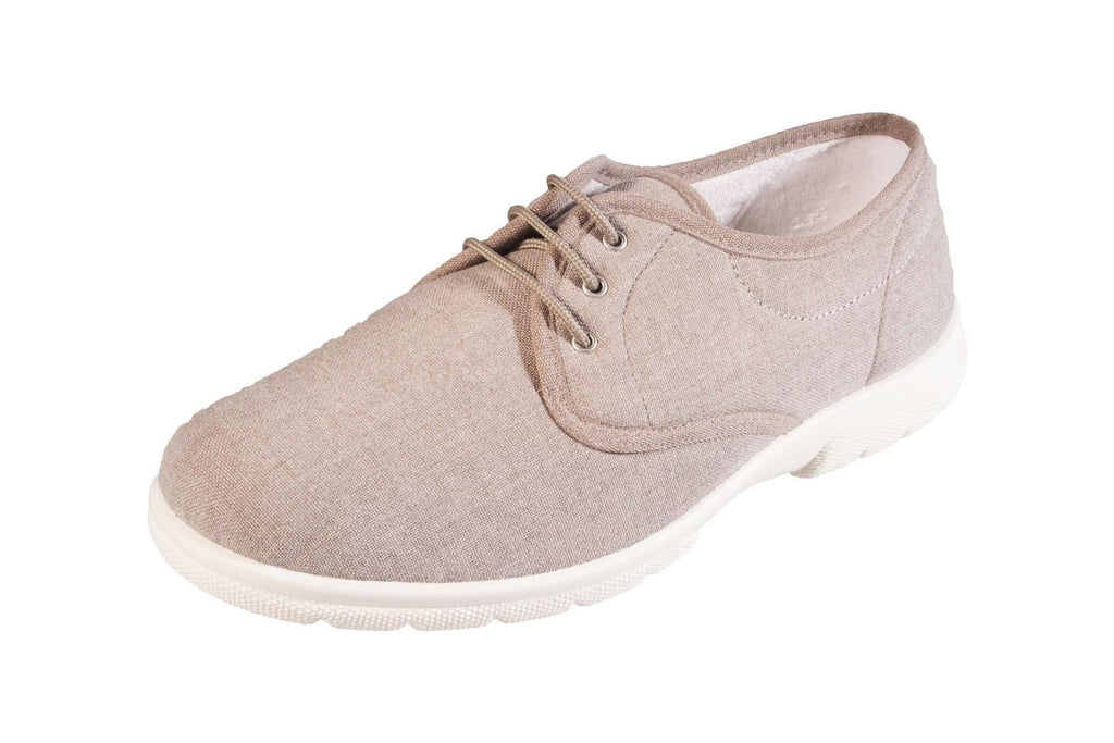 Men'S Canvas / Summer Shoes (Troon)2V Wide Fit By Db Shoes in Taupe