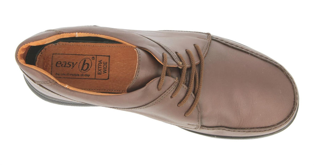 DB Shoes Mens Wide Fit (2V) Casual Lace UP Shoes (Morgan) in Black Size 7 - 14