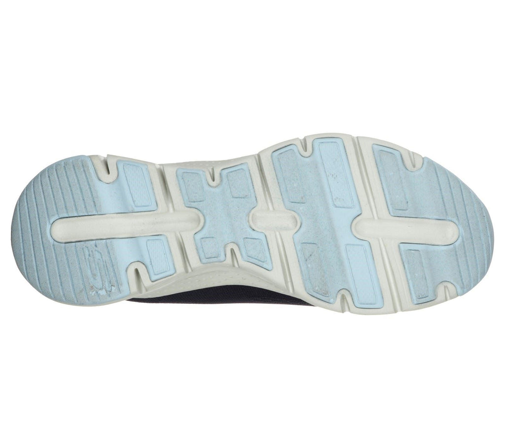 Skechers Arch Fit Sunny Outlook Sports Shoe Ladies Sports in Navy/Light Blue