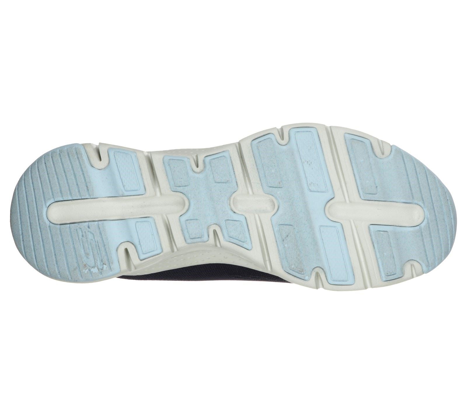 Skechers Arch Fit Sunny Outlook Sports Shoe Ladies Sports in Navy/Light Blue