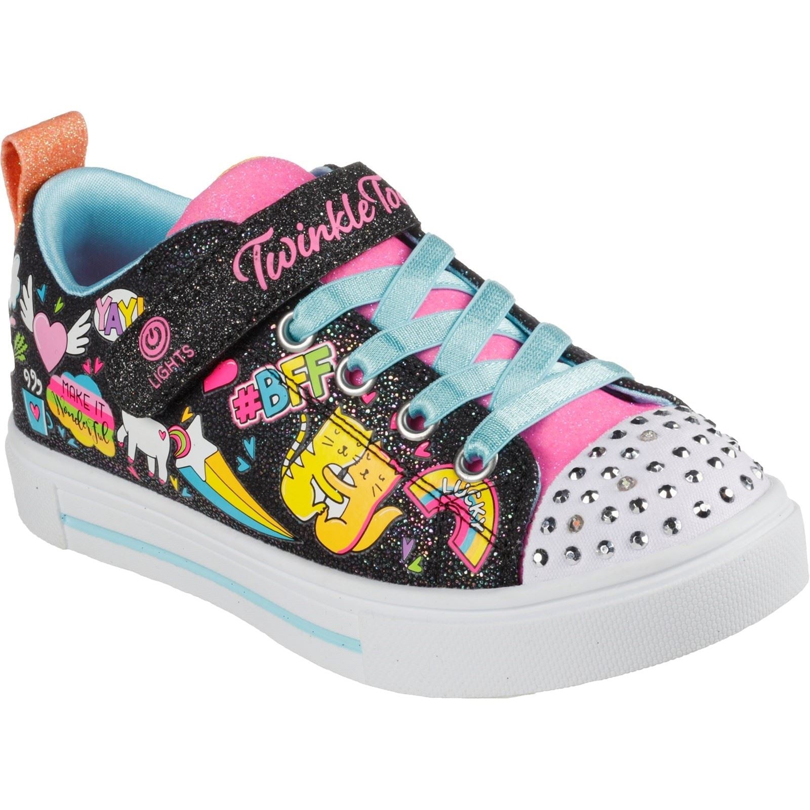 Skechers (GAR314786L) Childrens Sports Twinkle Sparks Bff Magic Shoes in UK 1.5 to 13.5