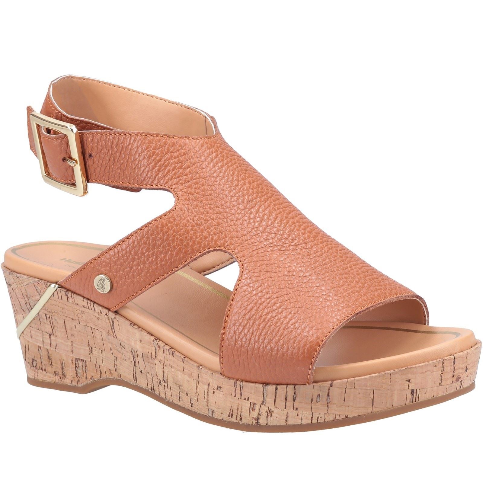 Hush Puppies Maya Wedge Sandal Ladies in Tan