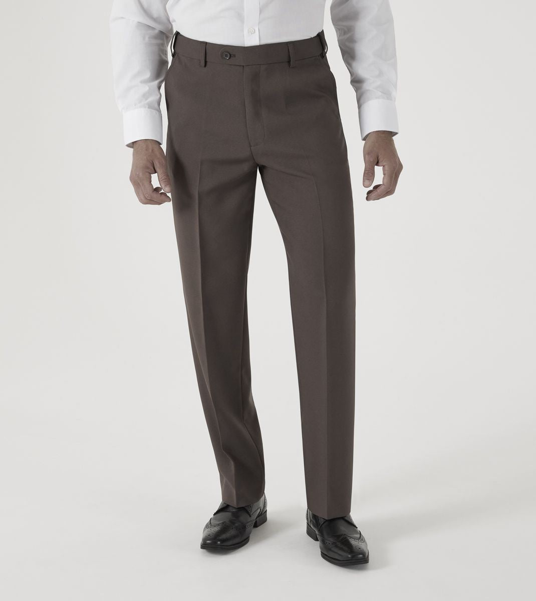 Skopes Brooklyn Hopsack Trouser For Mens in Taupe, Waist 28 to 62