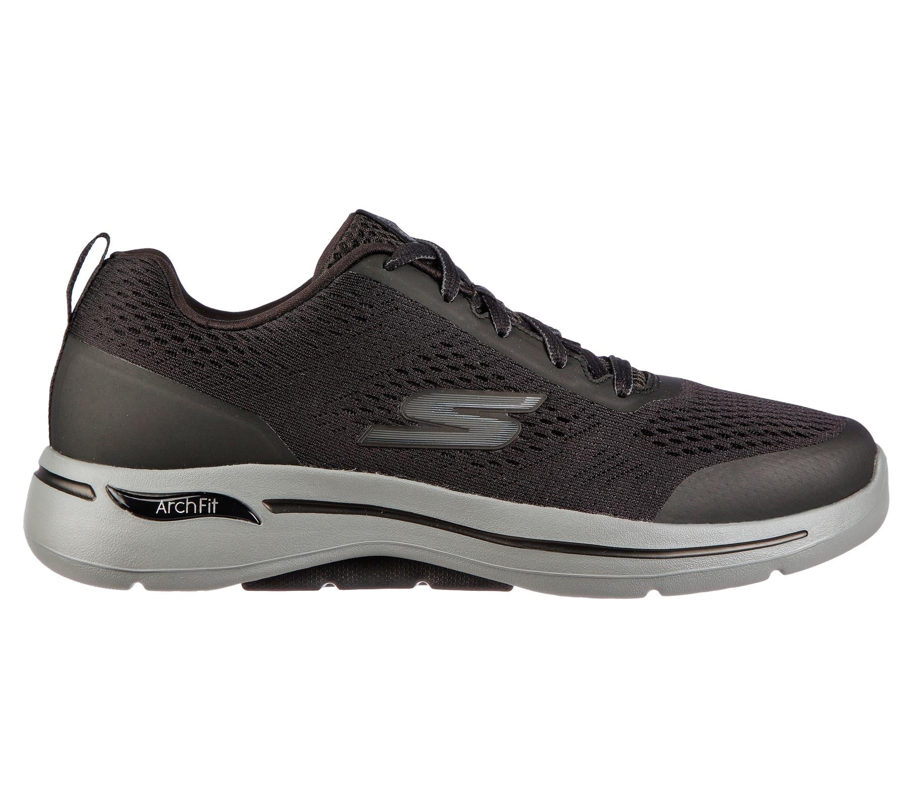 Skechers Men's GOwalk Arch Fit - Idyllic Sneaker Shoes in Black in Size UK7 to UK15