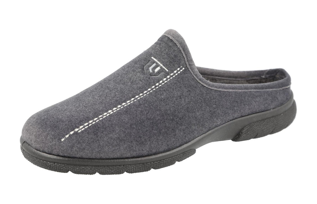 DB Shoes Men's 2V Fit Slip-On Mule in Grey, Sizes 6 to 12