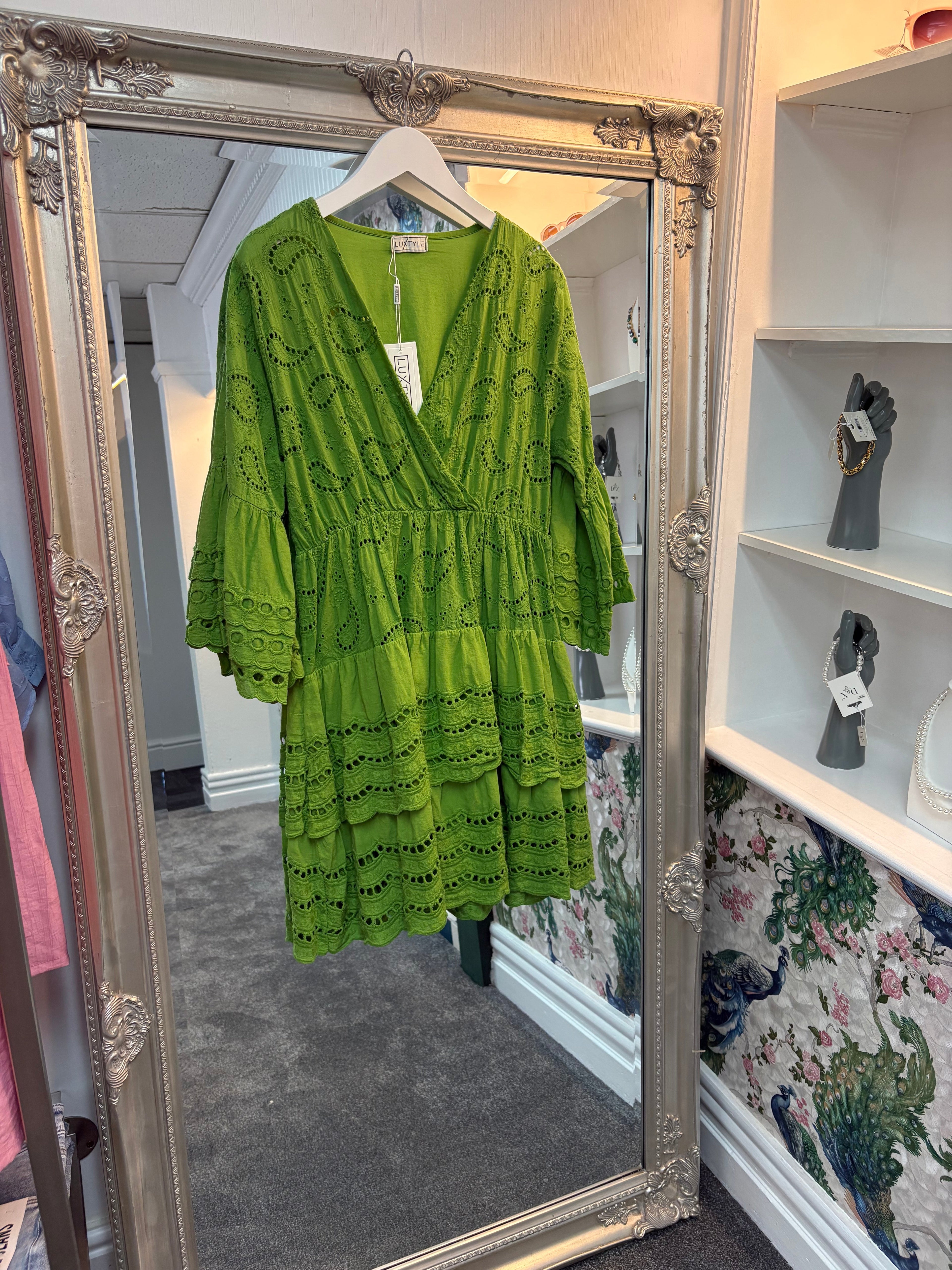 Luxtyle Cross Over Cotton Dress | Summer Dress UK 8–16