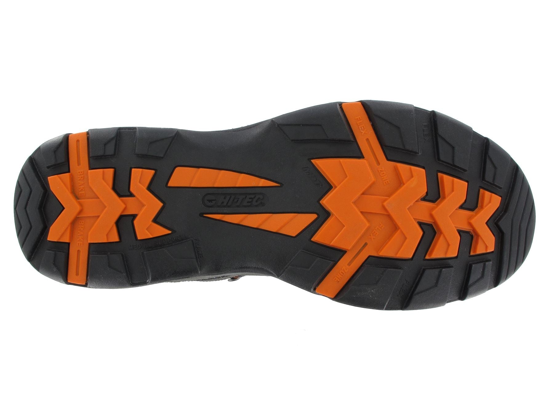 Hi Tec Men's Wide Fit Bandera II Water Proof Mens Boots in Charcoal/Graphite/Burnt Orange