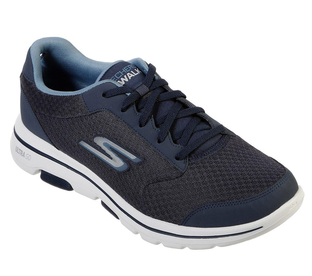 SKECHERS Men's Extra Wide Fit GOwalk 5 Qualify Running/Walking Shoes in Navy