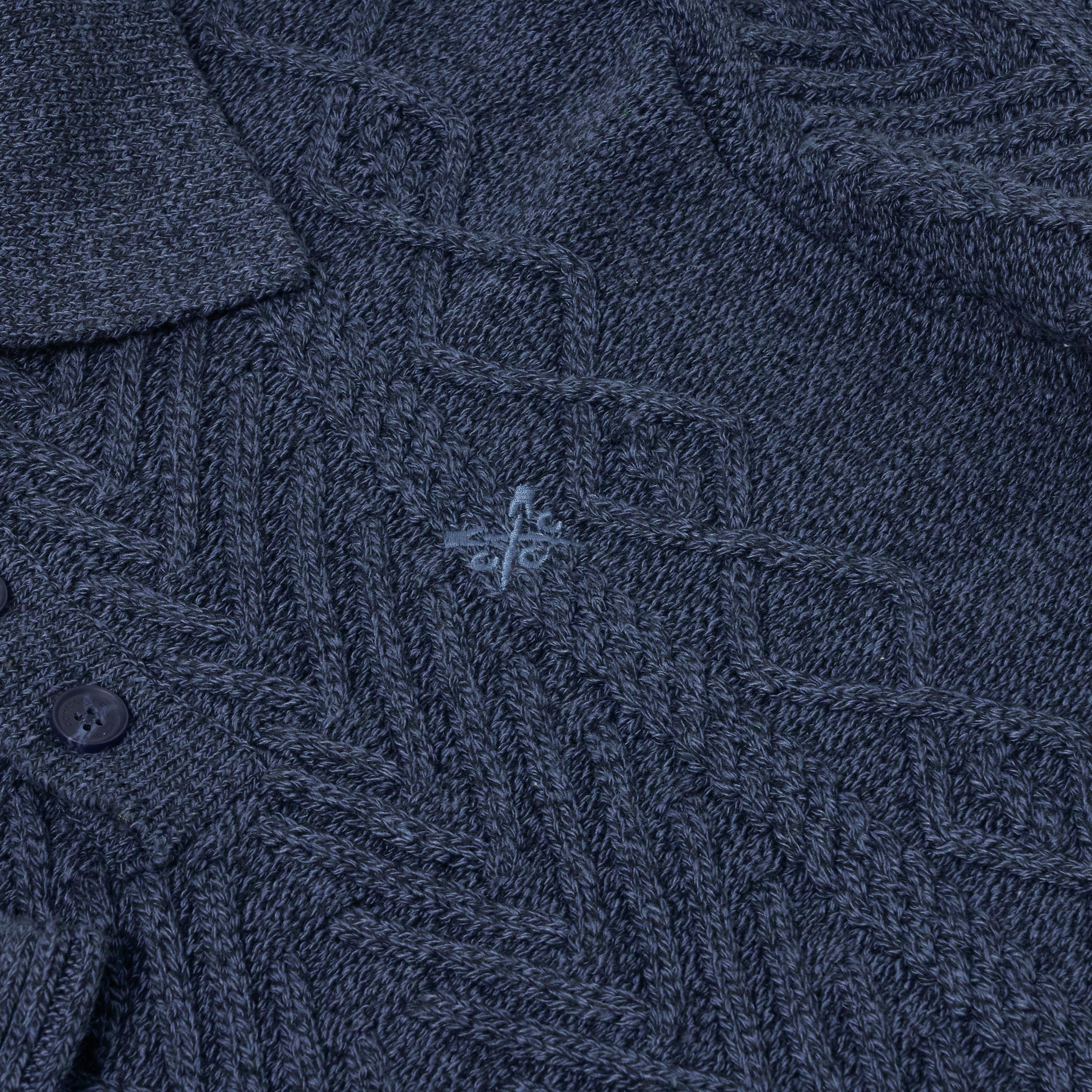 Crew Clothing Company Men's Cable Knit Button Neck Jumper 6 Colours XS–3XL