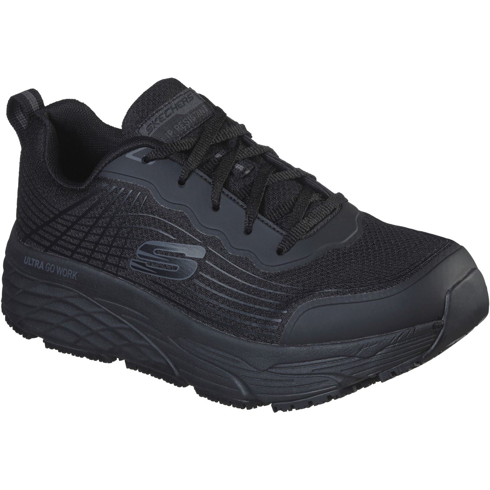Skechers (200021EC) Mens Occupational Footwear Skechers Work Relaxed Fit Black 8 to 12
