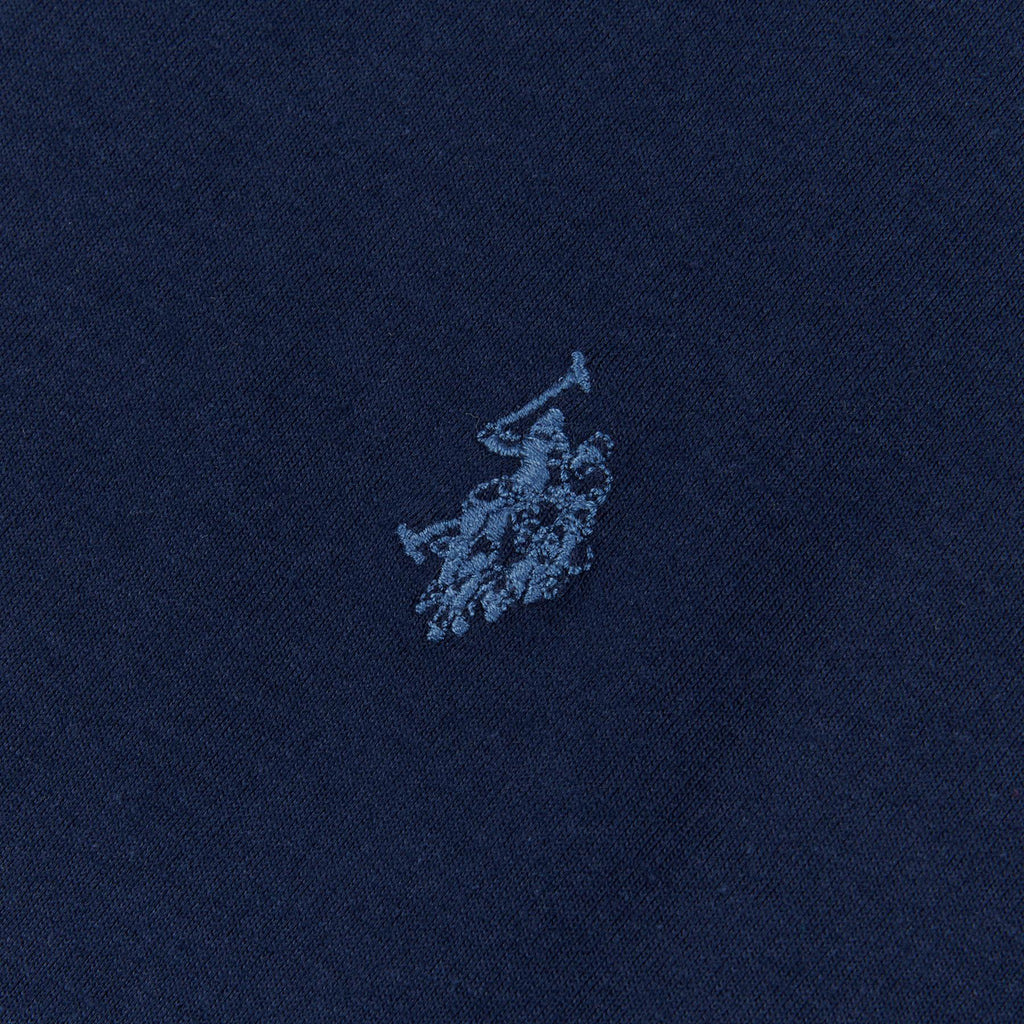 Men U.S. Polo Assn. Uspa Pure Cotton Plain T-Shirt With Small Logo