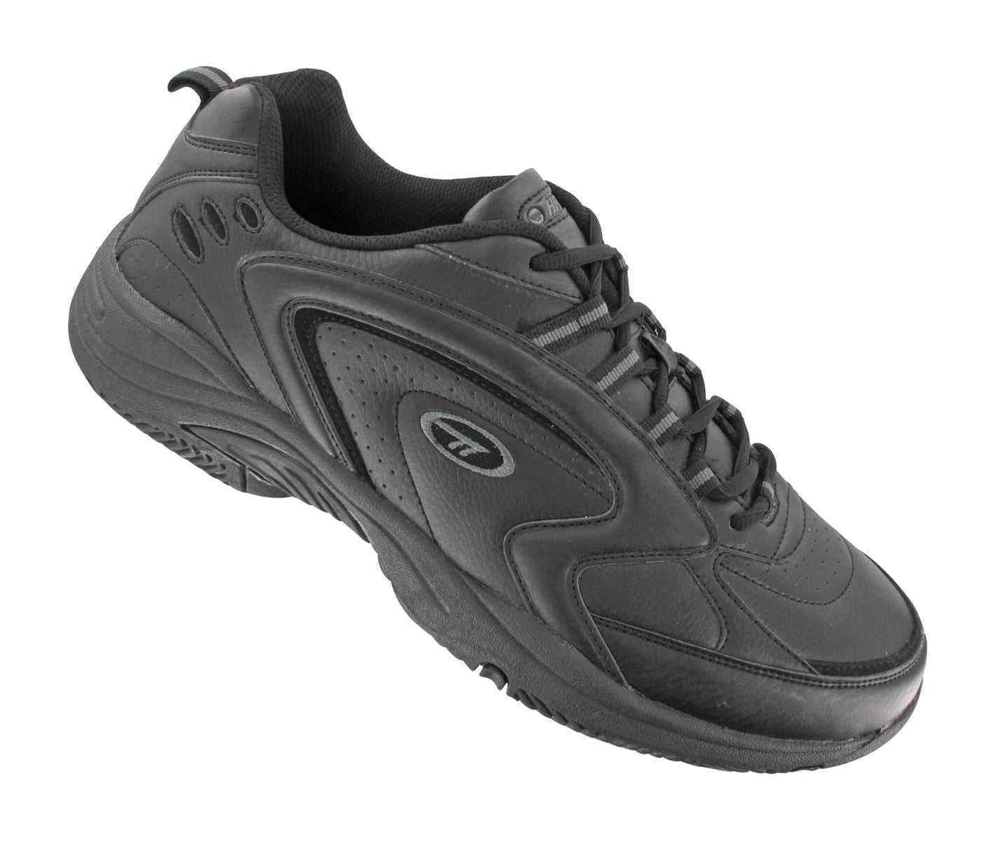 Hi Tec Mens Blast Lite Lace Up Trainers in Black