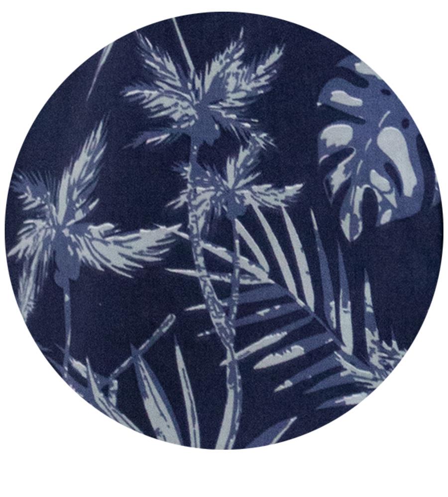 D555 TRURO Hawaiian Print Short Sleeve Shirt For Men in Navy, 2XL-6XL