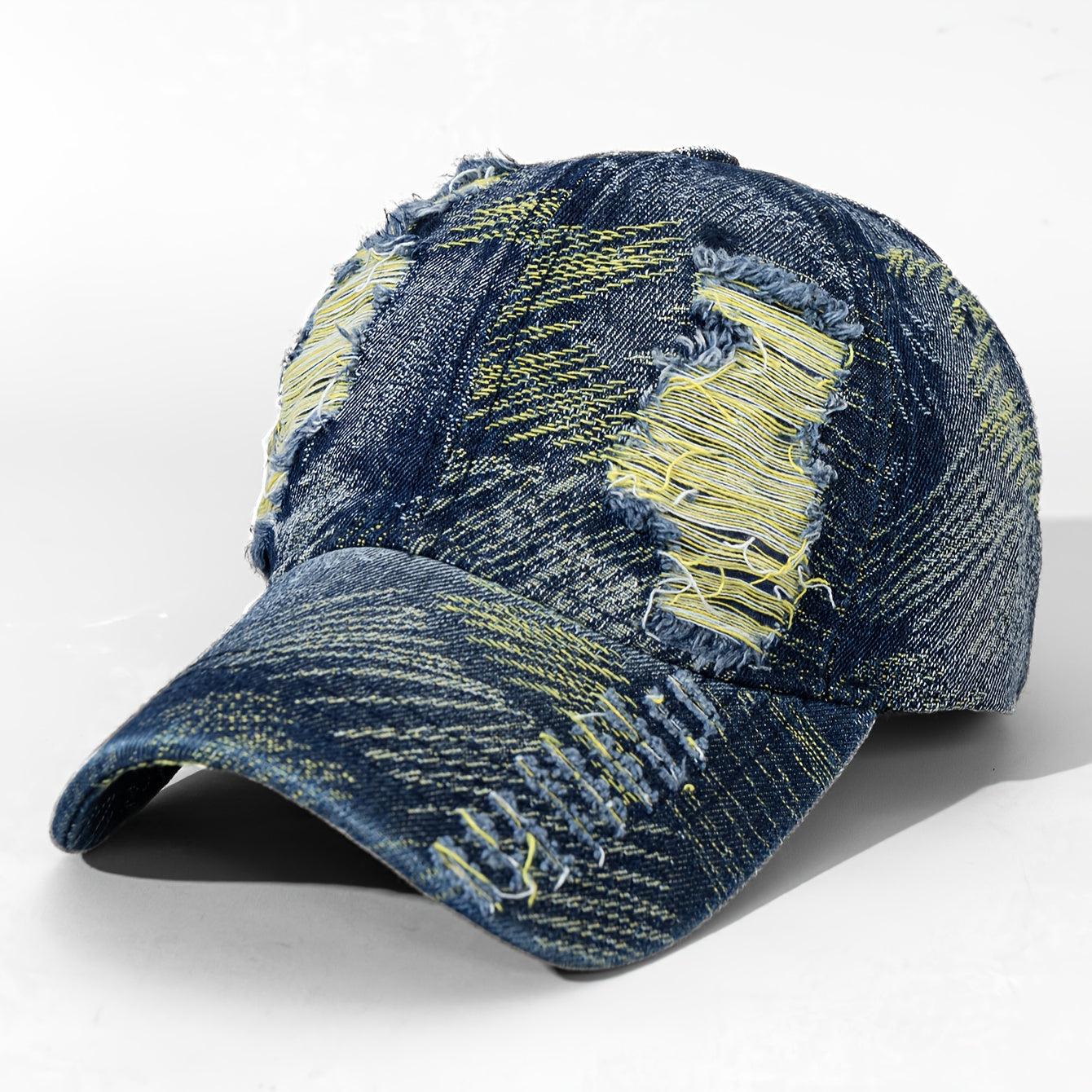 Double-Sided Large Hole Street Style Patchwork Color Stitched Dad Cap