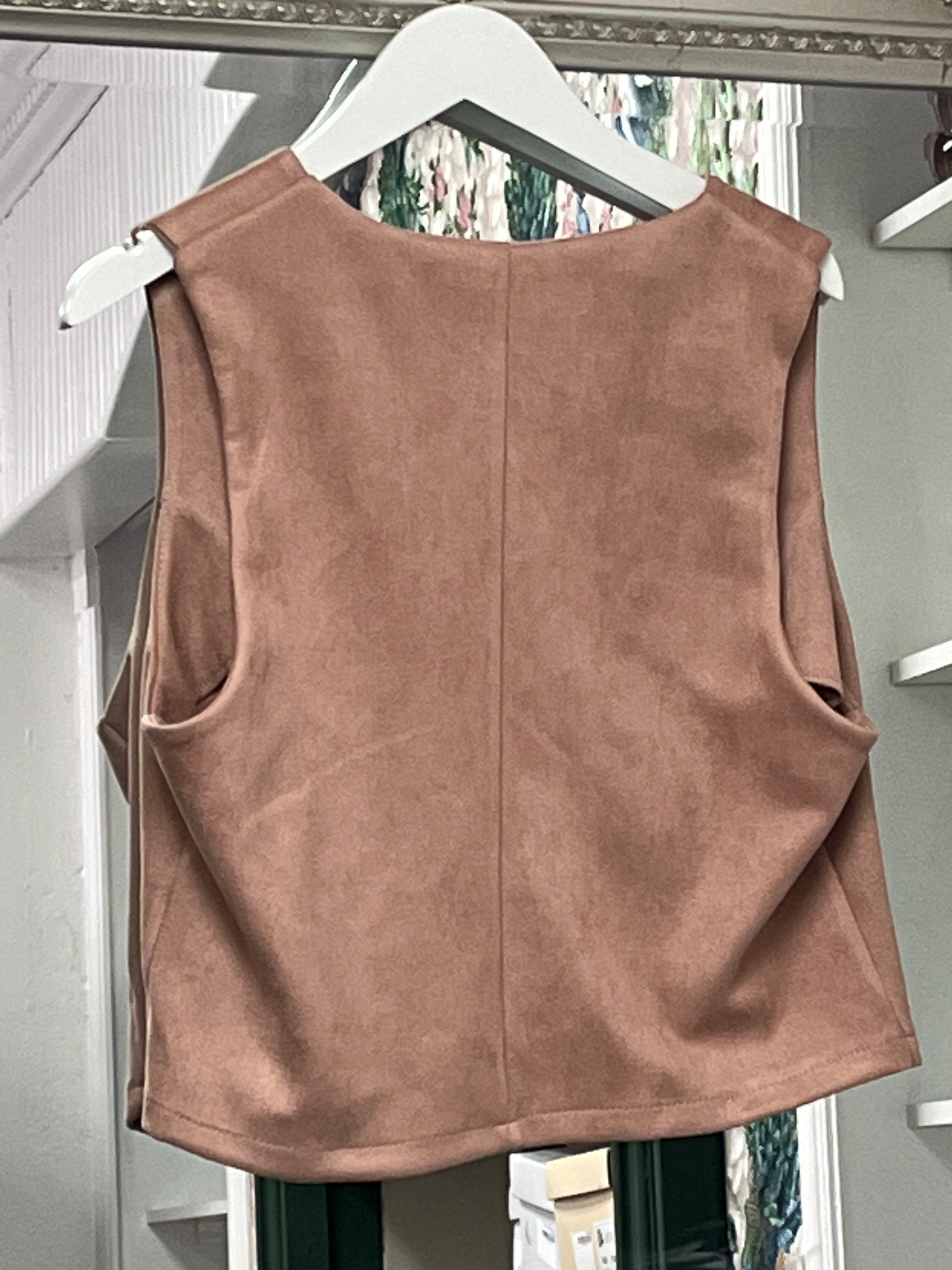 Pink Button Waistcoat – One Size Fits Up To 14/16