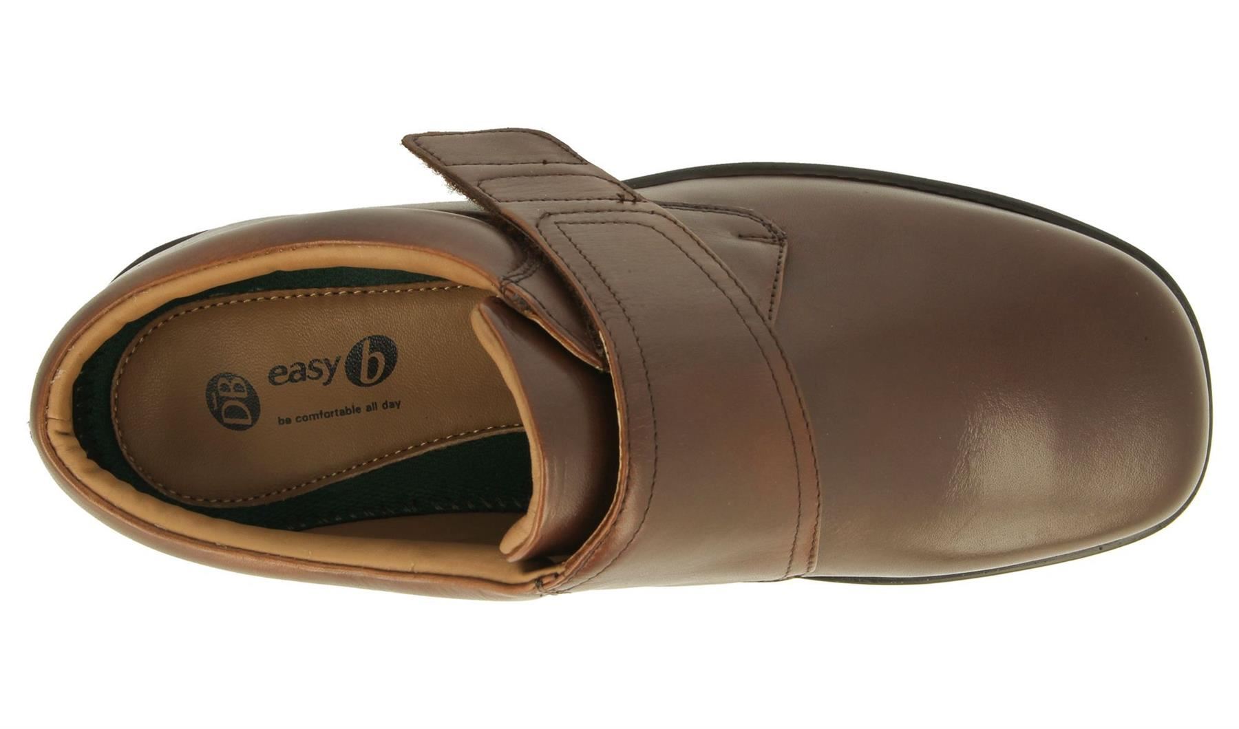 DB Shoes Women's Extra Wide Fit (6V) Benny Shoes in Brown, Size 6 to 14