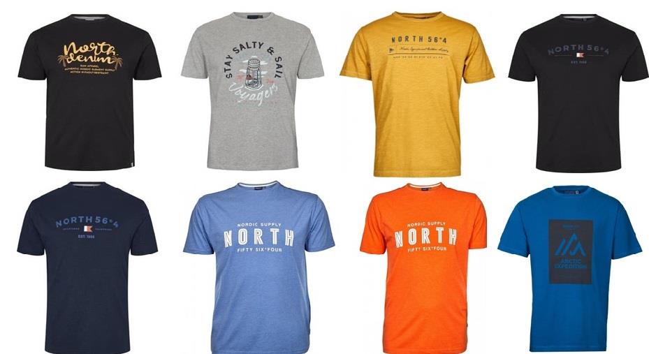 North 56* Extra Tall Printed Tee Shirt Size MT - 6XLT  Multiple Options