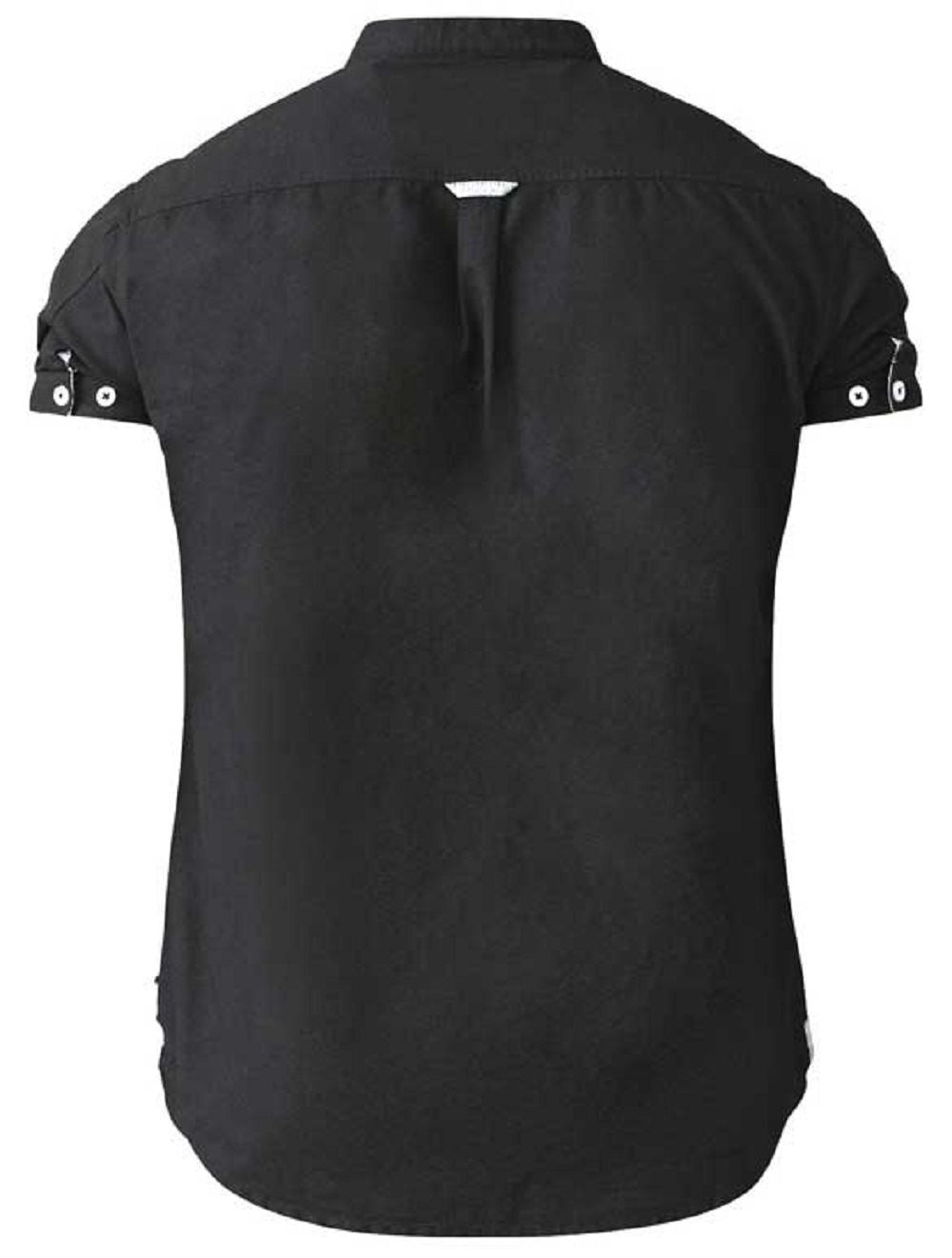 D555 Short Sleeve Oxford Grandad Shirt With Pocket (Dwight)