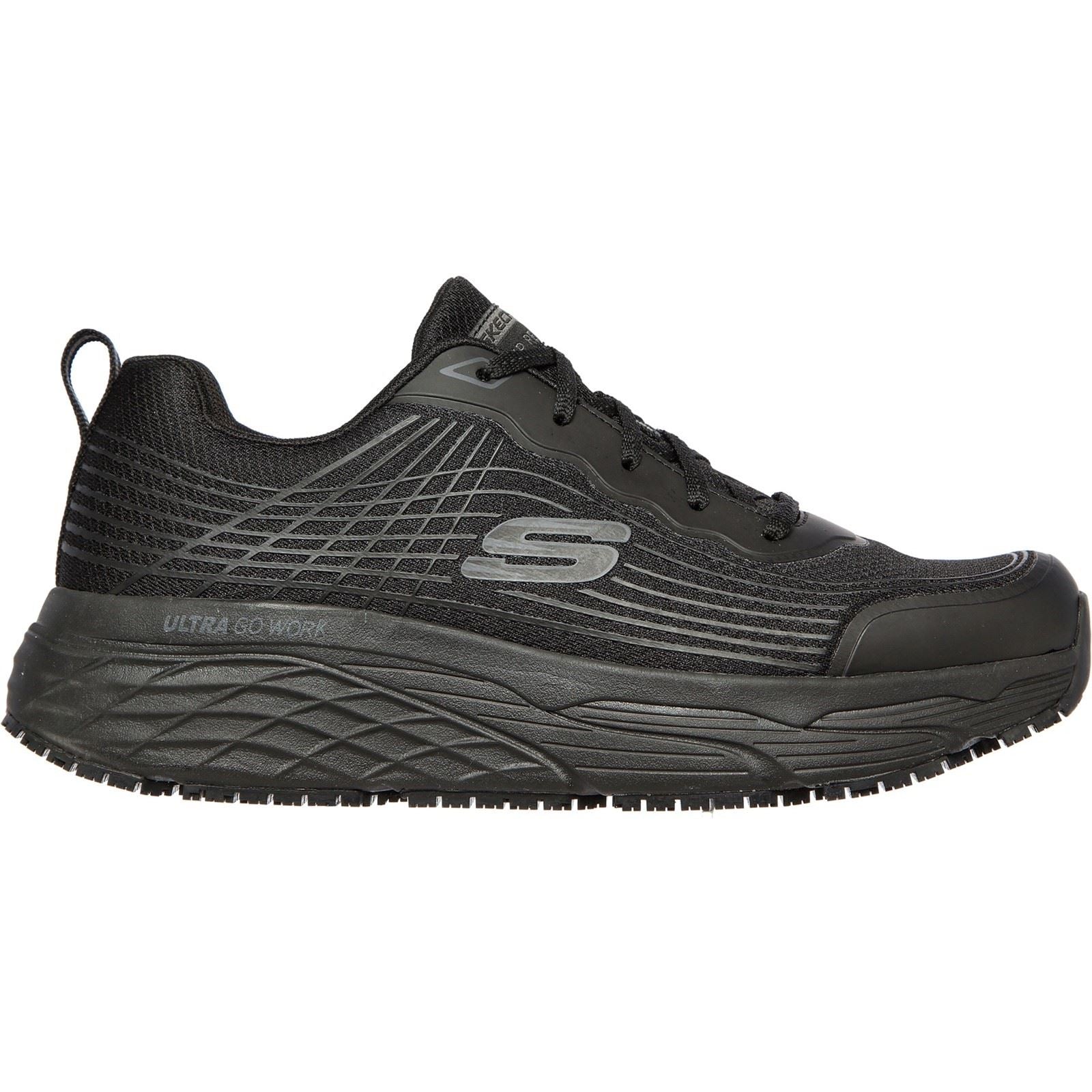 Skechers (200021EC) Mens Occupational Footwear Skechers Work Relaxed Fit Black 8 to 12