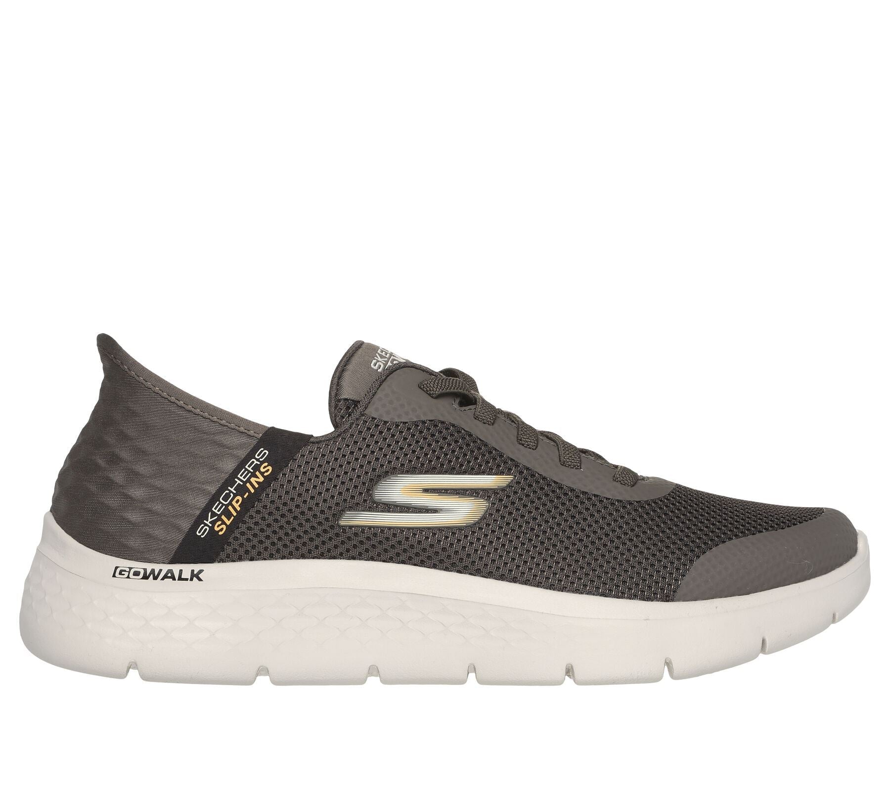 Skechers Men's Slip-ins GO WALK Flex - Hands Up Shoes in Brown, Sizes 8 to 12
