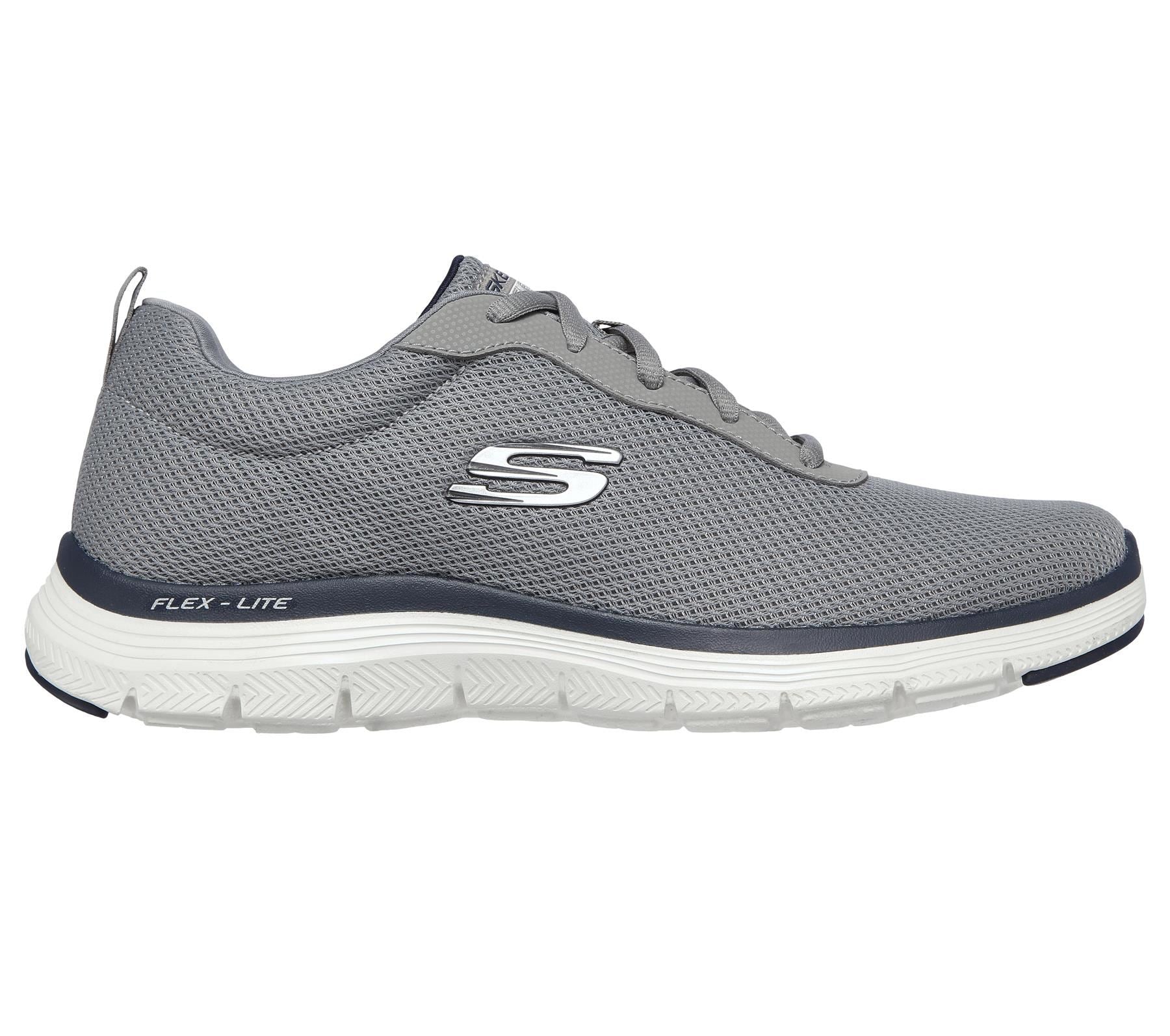Skechers Men's Flex Advantage 4.0 Sneaker shoes in Grey/Navy in UK 6 to UK 13