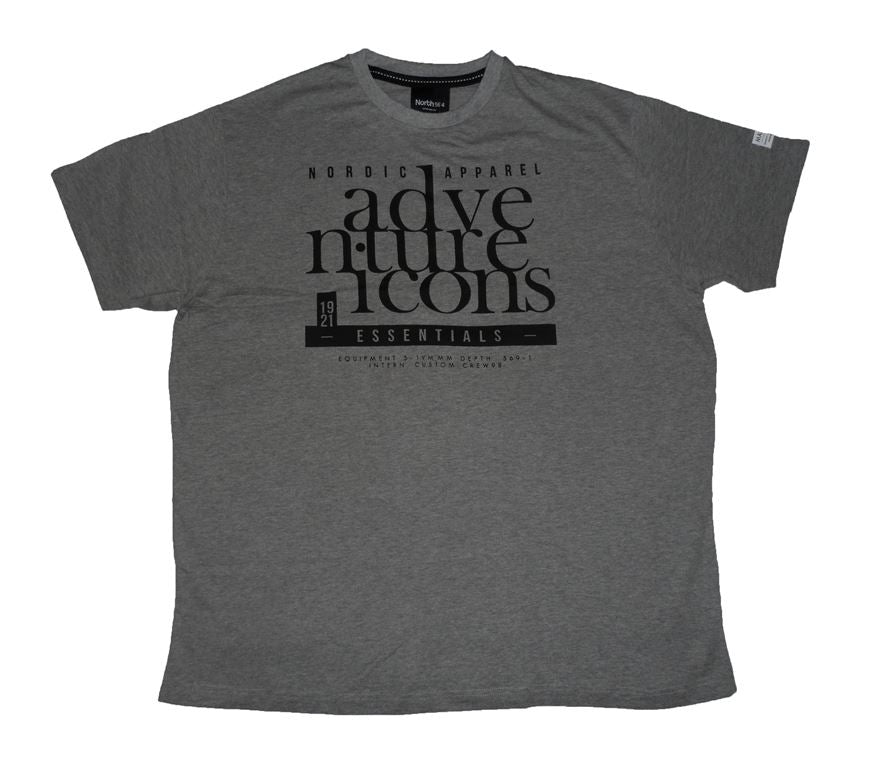 North 564 Pure Premium Cotton Printed Tee (63902) in Size 2XL to 8XL, 3 Colours