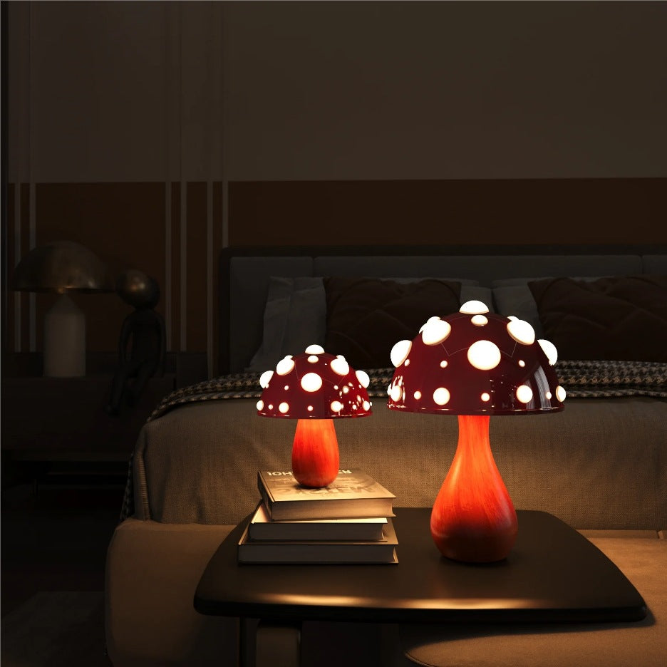 Mushroom Decorative Desk Lamp Bedroom Headboard Dimming Atmosphere Student Dormitory Desktop Night Light