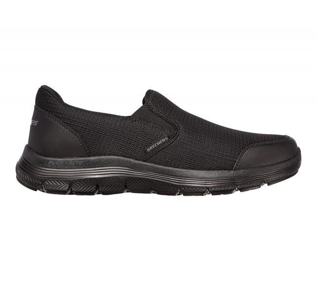 SKECHERS Men's Flex Advantage 4.0 Slip On Sneakers in Black