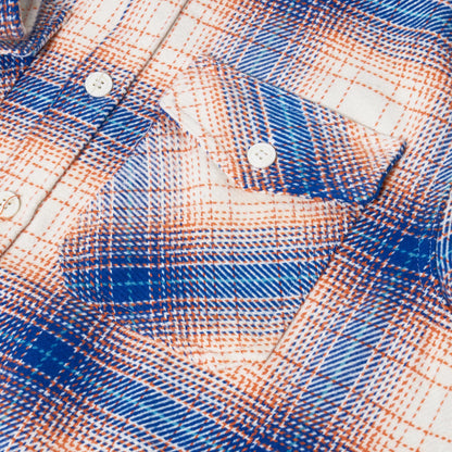 Ex-Chain Store Men's Brushed Cotton Check Overshirt | Long Sleeve Regular Fit | S-2XL