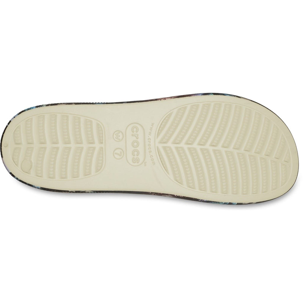 Crocs Women's Classic Summer Nostalgia Platform Slide in Bone/Multi 4 to 8