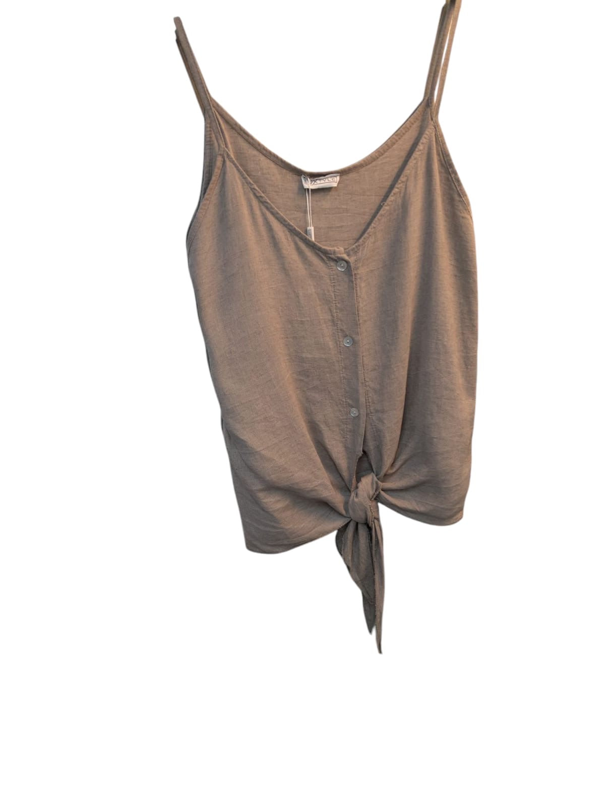 Luxtyle Strappy Tie Front Vest Top | Summer Cami | Sizes Up to 14 | 10 Colours