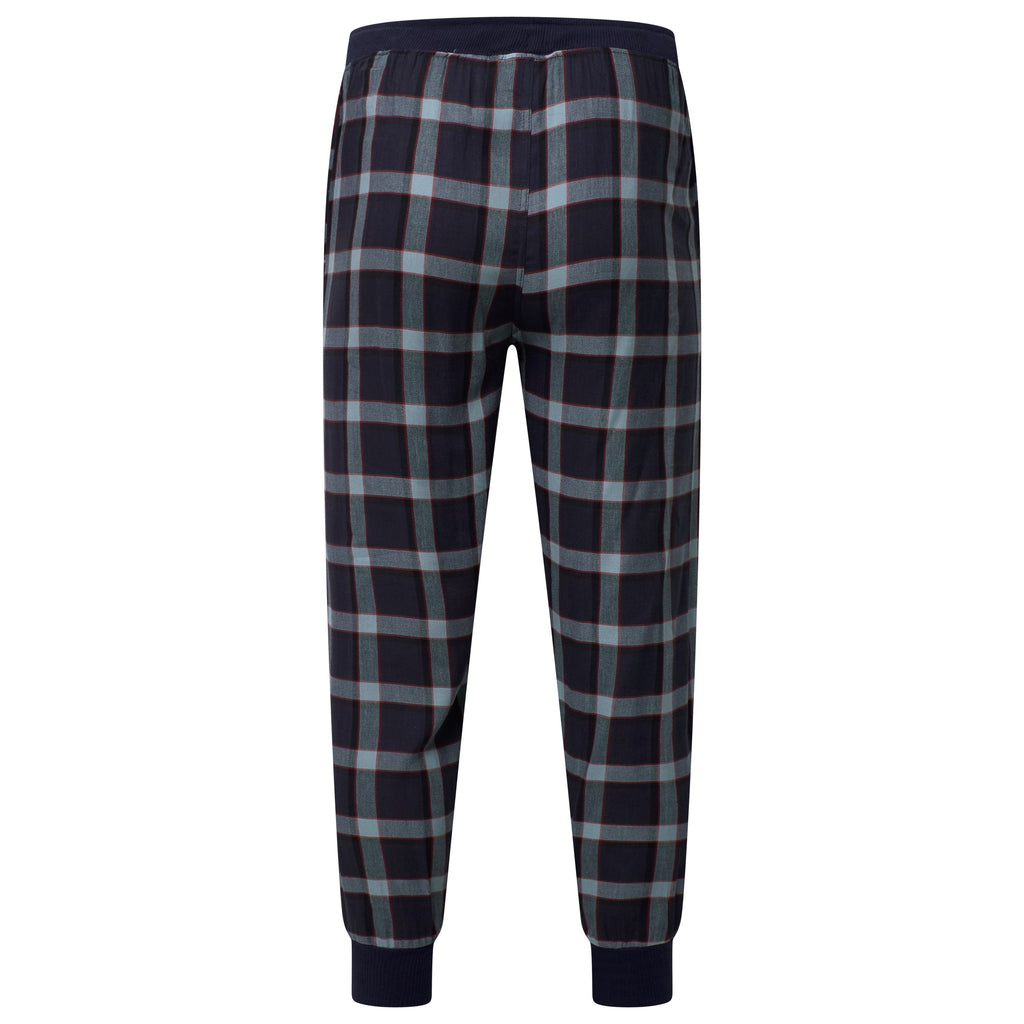 Lucky Brand Mens Pyjama Set Crew Neck Flannel Pants Cotton Lounge Sleepwear