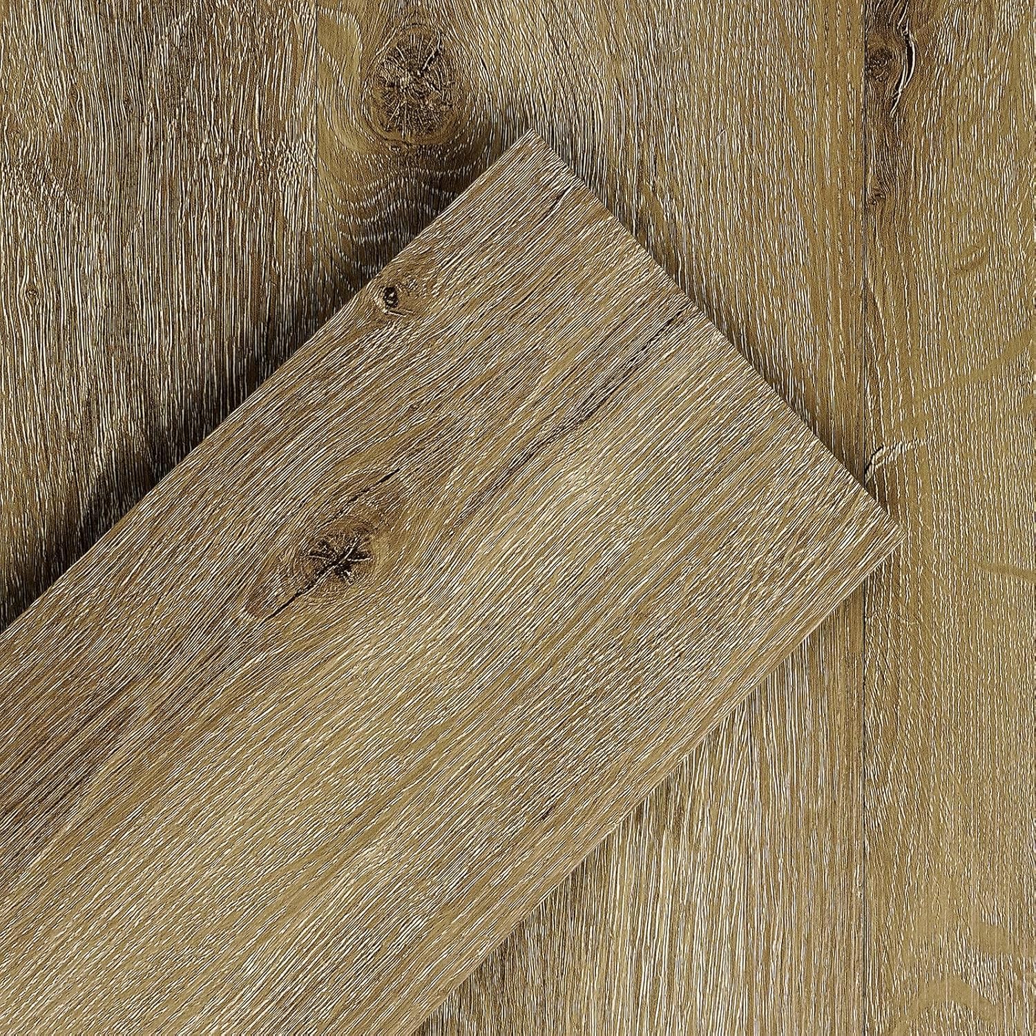 Peel and Stick Floor Tiles 90x15cm Wood Effect Vinyl Planks FunStick