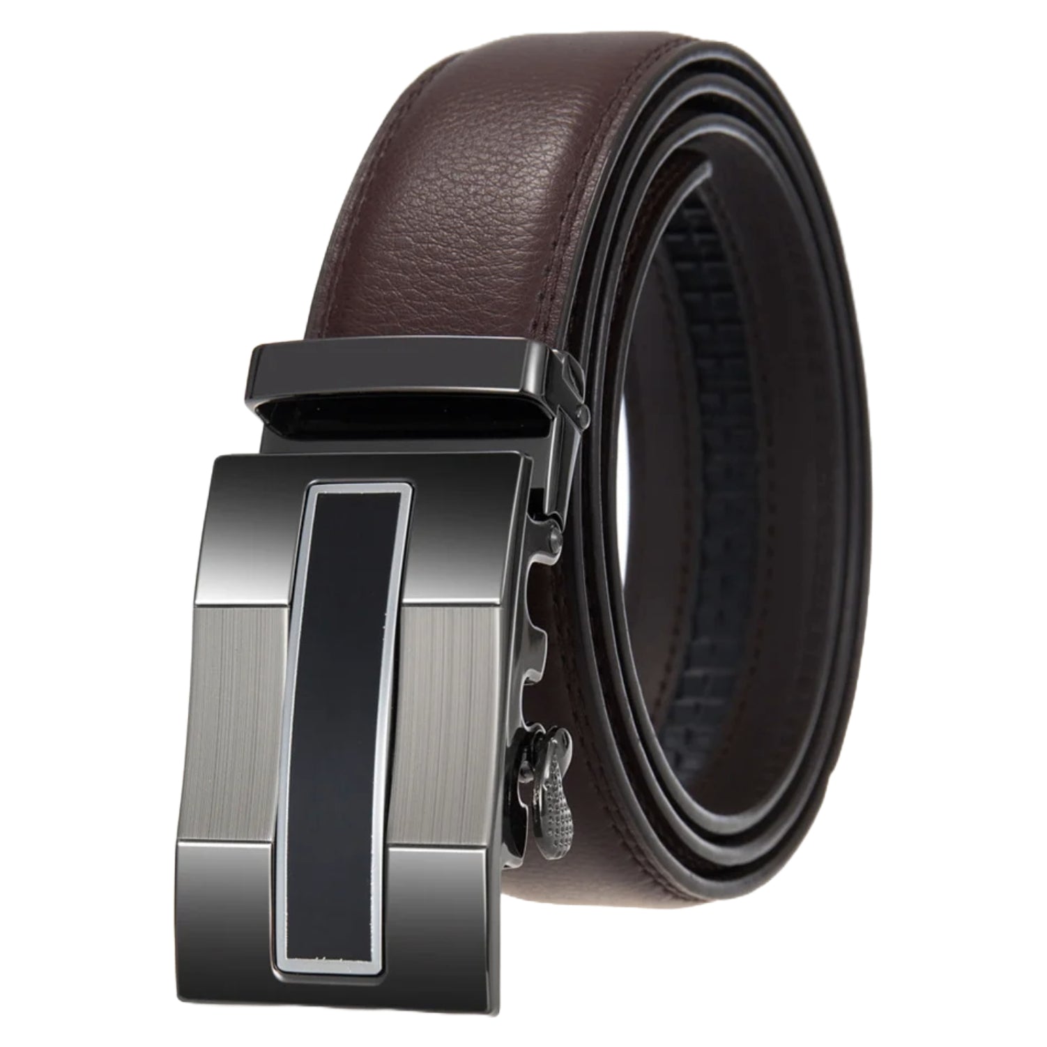 Ceinture à cliquet en cuir QHA pour homme, boucle automatique, largeur 35 mm, Q68