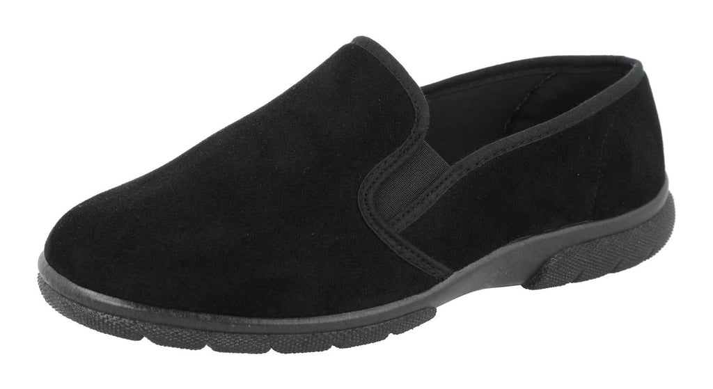 DB Shoes Men's 2V Fit Slip-On Classic Shoes in Black, Sizes 6 to 12