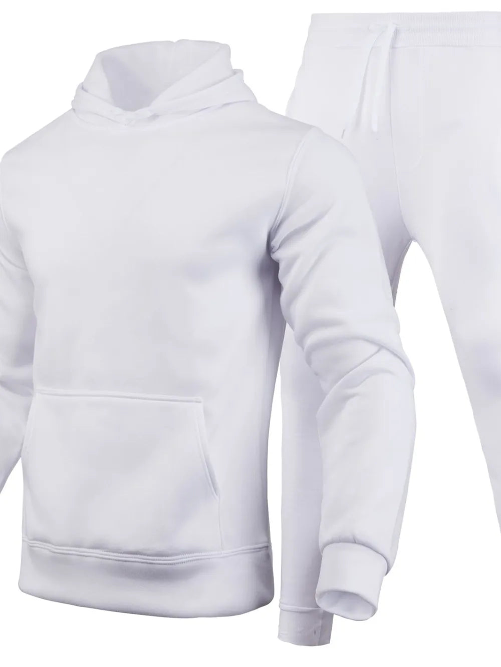 Men's Full Size Long Sleeve Hoodie and Pants Set Plus Size