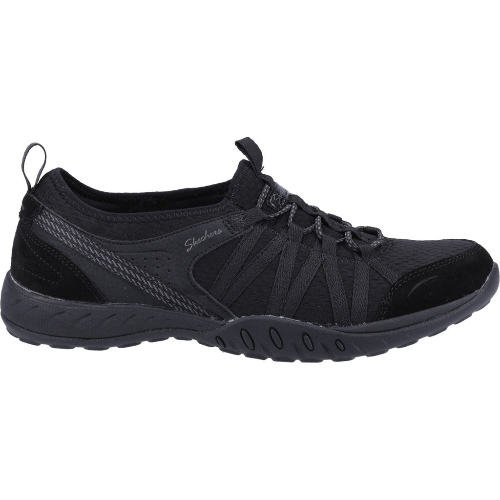 Skechers (GAR100561) Women's Relaxed Fit: Breathe-Easy Rugged Trainer in Black 3 to 8
