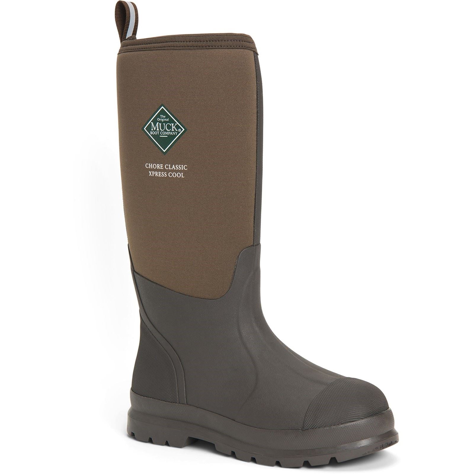 Muck Boots Men's Chore Classic Tall Xpress Cool Wellingtons in Bark 4 to 12