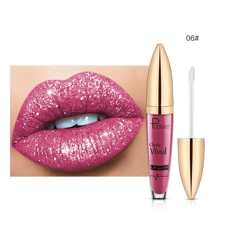 Pudaier Glitter Flip Matte Shimmer Lip Gloss