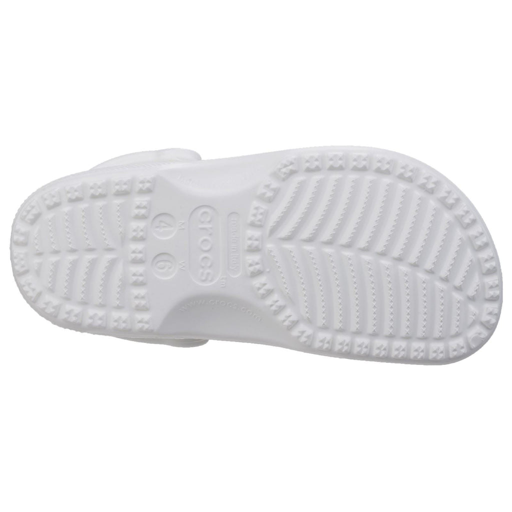 Crocs Unisex's Classic Clog in White 3 to 9