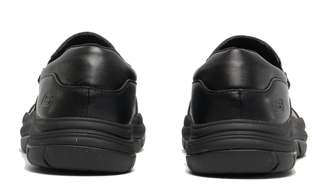 SKECHERS Men's Relaxed Fit Expected 2.0 Slip On Casual Dress Comfort Loafer Moc in Black
