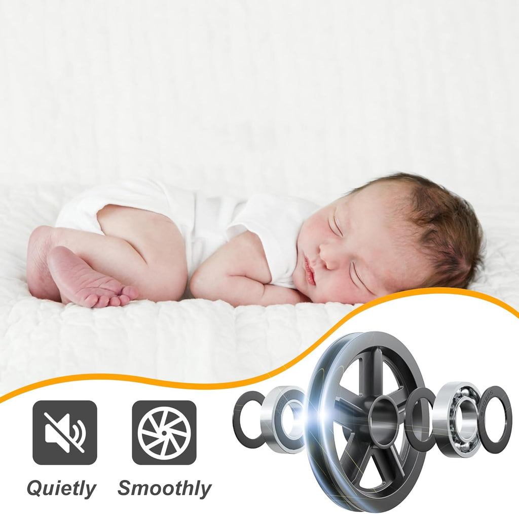 Sliding Barn Door Kit 6.6FT Heavy Duty Big Wheel Black Track 5 Splice SANKEYTEW