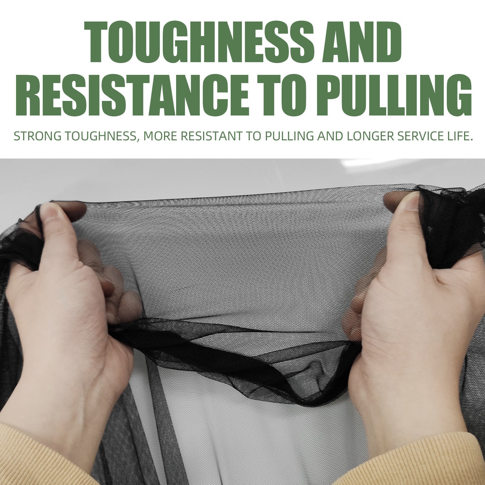 YEGBONG Garage Insect Net Velcro Seamless Retractable Portable Mosquito Net Garage Door Screen Easy Installation