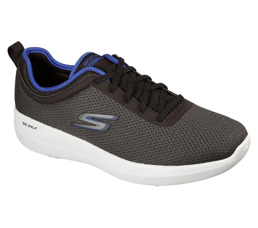 SKECHERS Men's GOwalk Stability - Progress shoe in Black/Blue