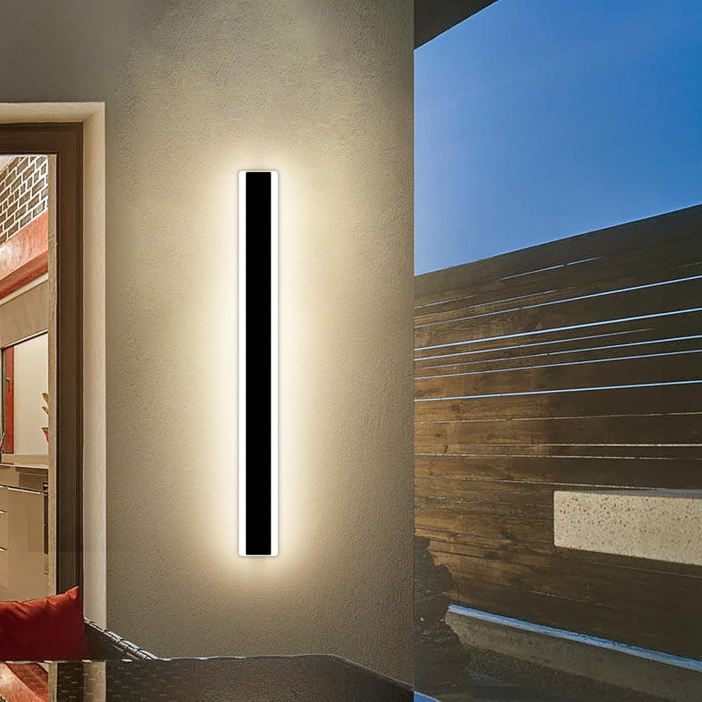 Mikeru 80CM LED Outdoor Modern Strip Wall Light, 3000k/4500k/6000k, 31W, IP65