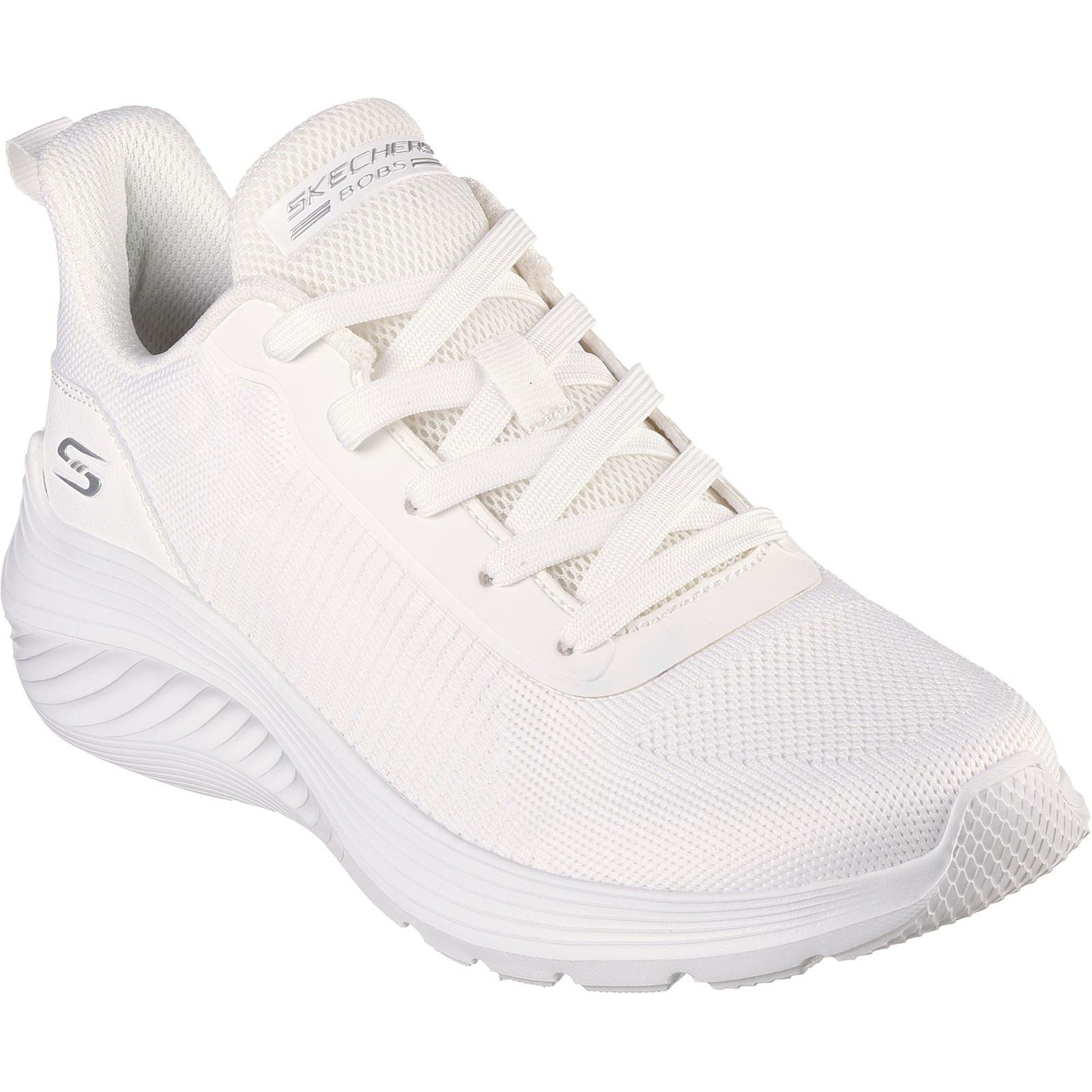 Skechers (GAR117470) Women's Bobs Squad Waves Shoes in Off White 3 to 8